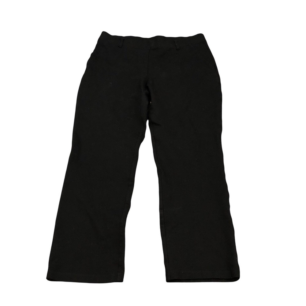 Quince Ultra-Stretch Ponte Straight Leg Pant Womens L 26 Black Office Workwear